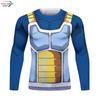 Maglia Compressione Palestra Uomo Anime GOKU Costume Cosplay T-Shirt Asciugatura Rapida Manica Lunga Fitness Bodybuilding Allenamento Magliette Sportive