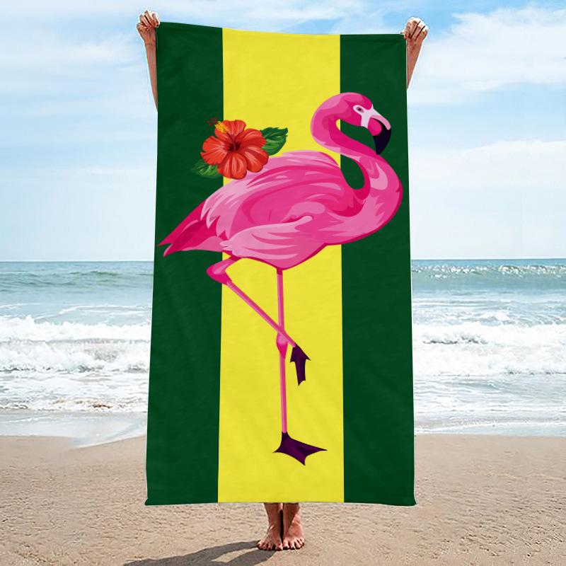 Beach Towel, Bath Towel, Microfiber Towel, Rectangular Beach Mat, Digital Printing Bath Towel, Shawl To Map