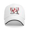 Never 51 With Flag Sun Baseball Cap Summer Unisex-Teens  Print Trucker Hat High Quality Fashion Outdoor Sports Baseball Caps