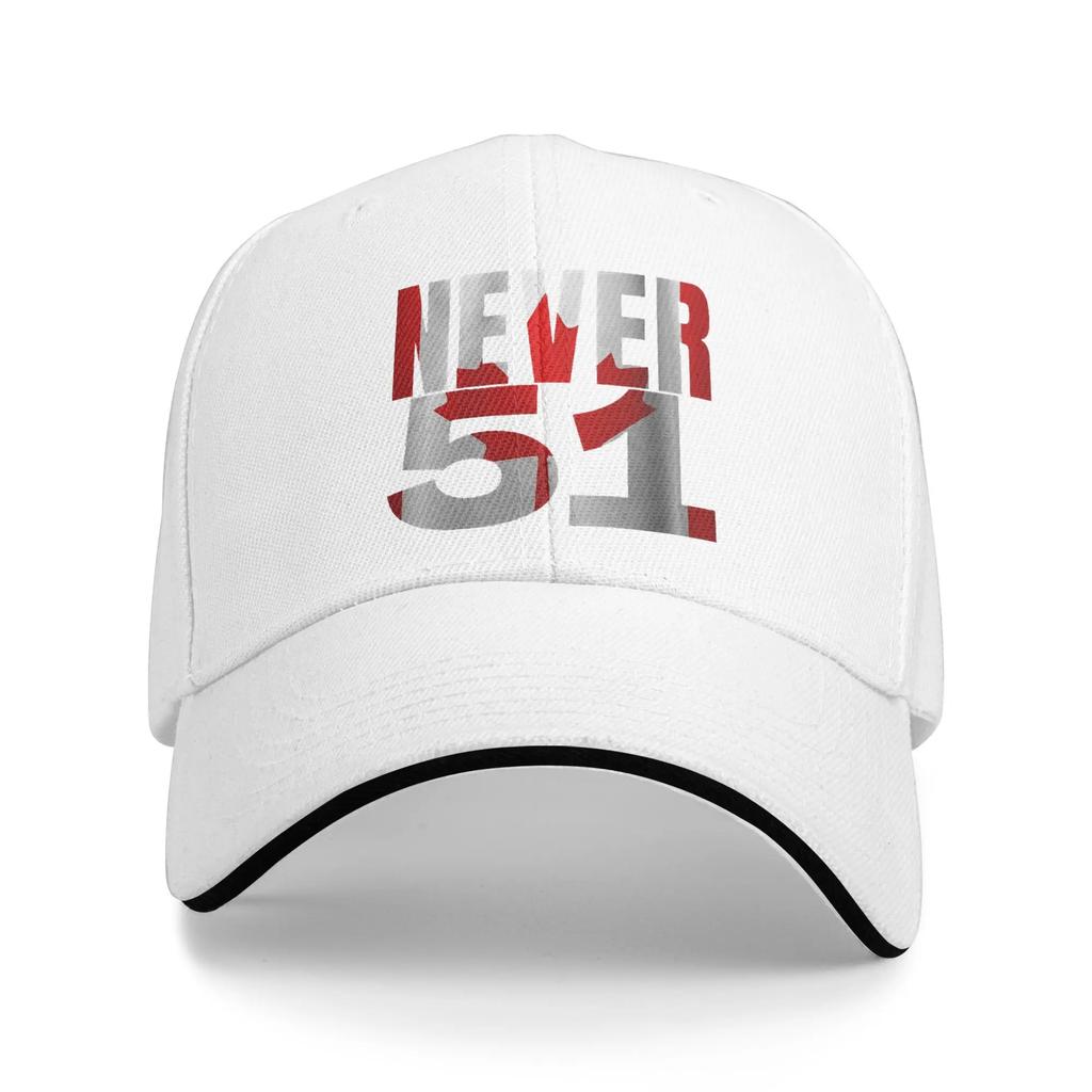 Never 51 With Flag Sun Baseball Cap Summer Unisex-Teens Print Trucker Hat High Quality Fashion Outdoor Sports Baseball Caps