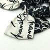 Chanel All-over Print Monochrome Ribbon Hair Accessories Scrunchie Unused