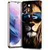 The Lion Phone Case for Samsung Galaxy S24 S23 S22 S20 S21 FE Ultra S24 S23 S10 S10E S9 S8 Plus 5G Transparent Shell Capas Bags