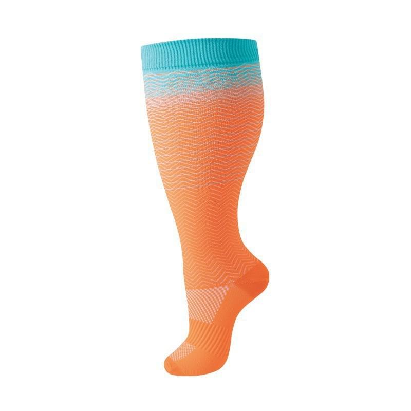 Cross-Border Plus Size Compression Sport Socks - High Elasticity for Obesity