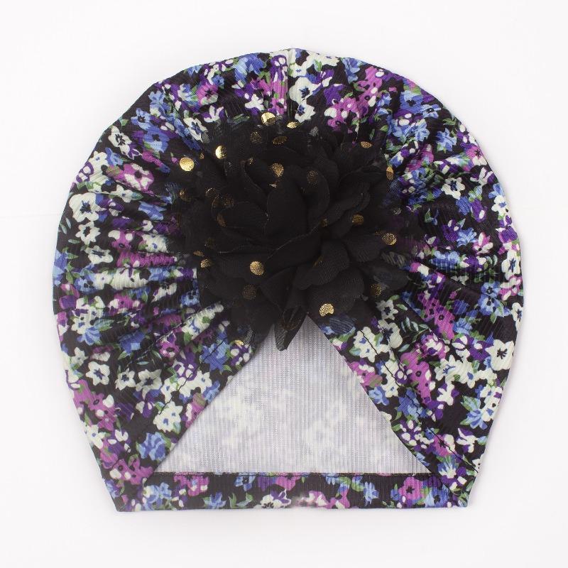 

New children s floral pullover hat, baby soft creative flower boneless hat, thin baby fetal hat