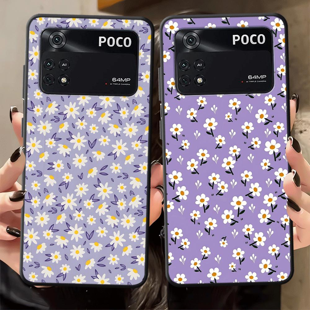 Funda Phone Cover Case for Xiaomi Poco F8 C71 C61 C75 F3 M5 M3 M4 M7 Pro C50 X3 X4 X5 X7 Pro F1 Cartoon Daisy