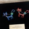 Rhinestone Dripping Oil Cat Brooch Geometric Metal  Animal Pin  Western-style Clothes
