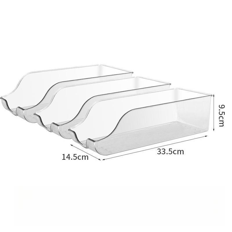 Transparent Plastic Refrigerator Organizer - Hand Washable, Suitable for Refrigerator Freezers Pantries Kitchens Storage Rooms