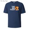 The Big Tiger Printed Classic Mens Cotton Tee Relaxed Fit Round Neck Breathable Fabric Casual Everyday Tshirt Mens Tshirt Top