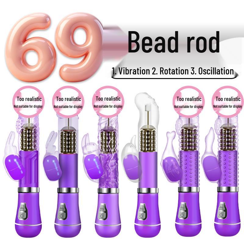 Vibrating Mermaid Rotating Dildo Massager for Women