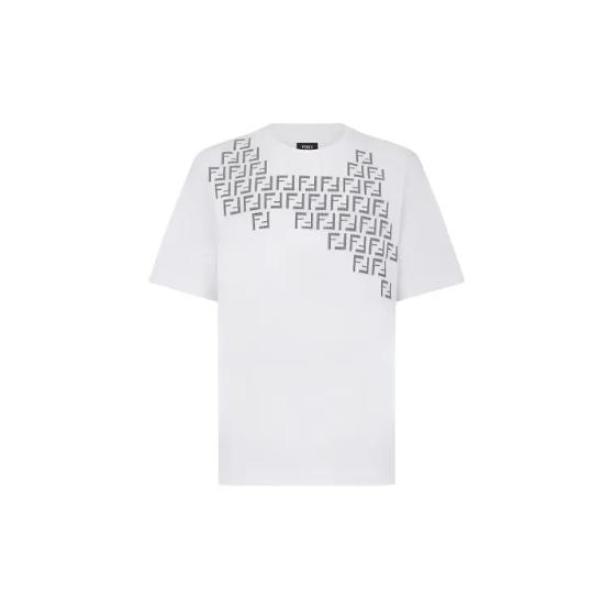 

Fendi FW22 Monogram Print T-shirt Men s White XL