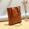 Underarm Bag, Women's Genuine Leather Shoulder Bag, Cowhide Minimalist Style, Large Capacity, Women's Commuting High-end Tote Bag