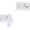 White Satins Sash Satins Bachelorette Sashes Fashionable Wedding Bridal Sashes for Bridal Parties and Wedding Ceremonies