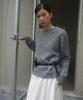 MOOD INSIDE WOMAN (Woman) Wool Heavy Round Knit_Gray