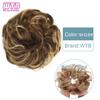 Synthetic Curly Straight Hair Messy Buns Female Hair Rings Fluffy Hair Pans Invisible Natural Seamless Donut Chignon Accessories