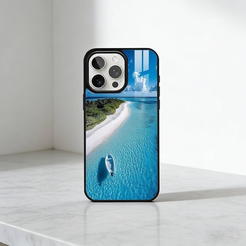 Blue Sea Waves  Phone Case For iPhone17,16,15,14,13 Plus,Pro Max Magnetic For Magsafe Wireless Charging