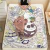 We Bare Bears Flannel Blanket, High Quality Comfortable for All Seasons, Home Decor, Warmth and Comfort