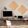 8 X 8 Inch Cork Boards Small 2 PCS Thick Cork Board Square Cork-Tile Self Adhesive Tiles for Home Office Wall Decorations