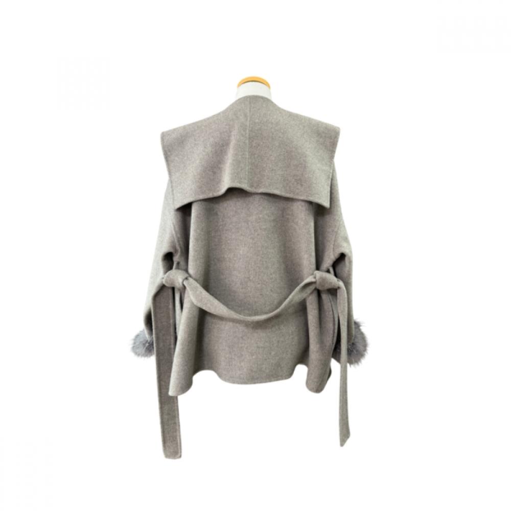 La Vita Junko Ostrich Fur Half Coat Lqwco031