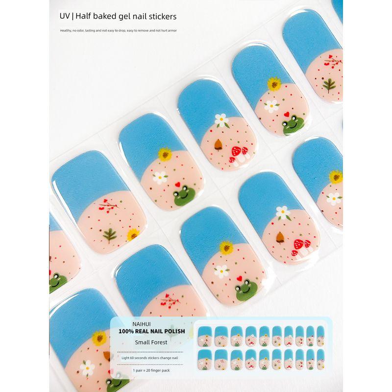 

Узор Медведь и Маленький Котёнок Щенок Снежинка Мультяшные Наклейки для Ногтей Гелевые Фототерапевтические Наклейки УФ-Наклейки Полупропеченные Наклейки для Ногтей Полная Поклейка Затвердевание Small Forest [20 finger light]]