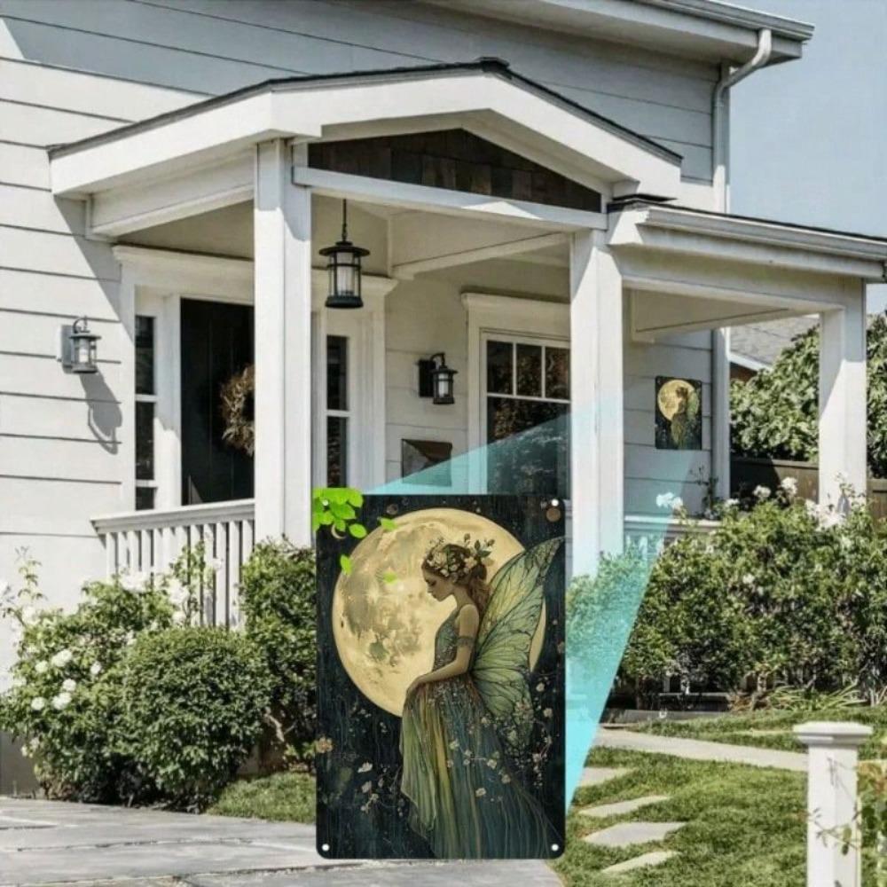 Fairy Moon Fantasy Metal Wall Art Aluminum Poster Home Decor