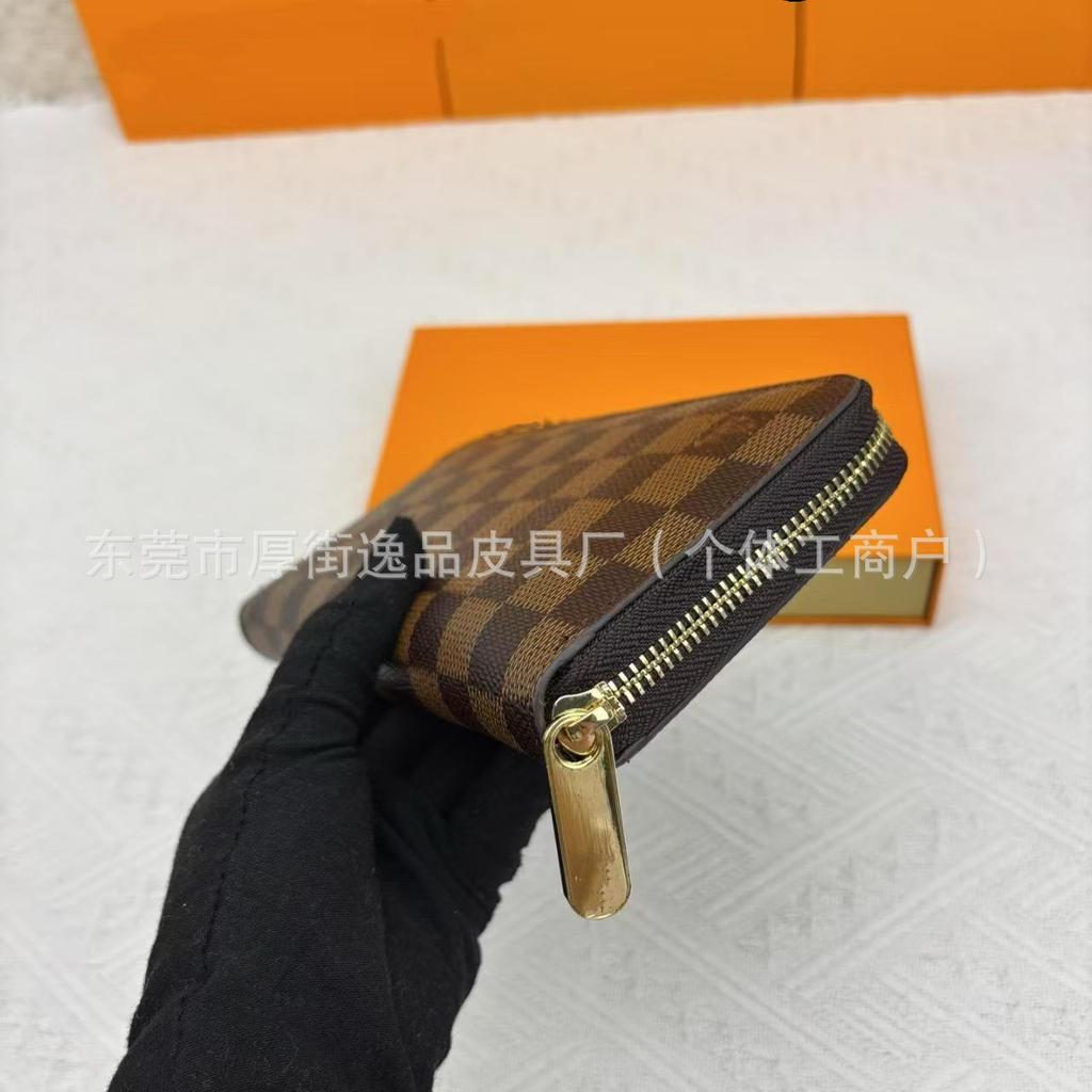 Unisex Langbörse & Kartenhalter - Einzelner Reißverschluss, Mehrere Kartenfächer, Ausweisfach, Modell 60017