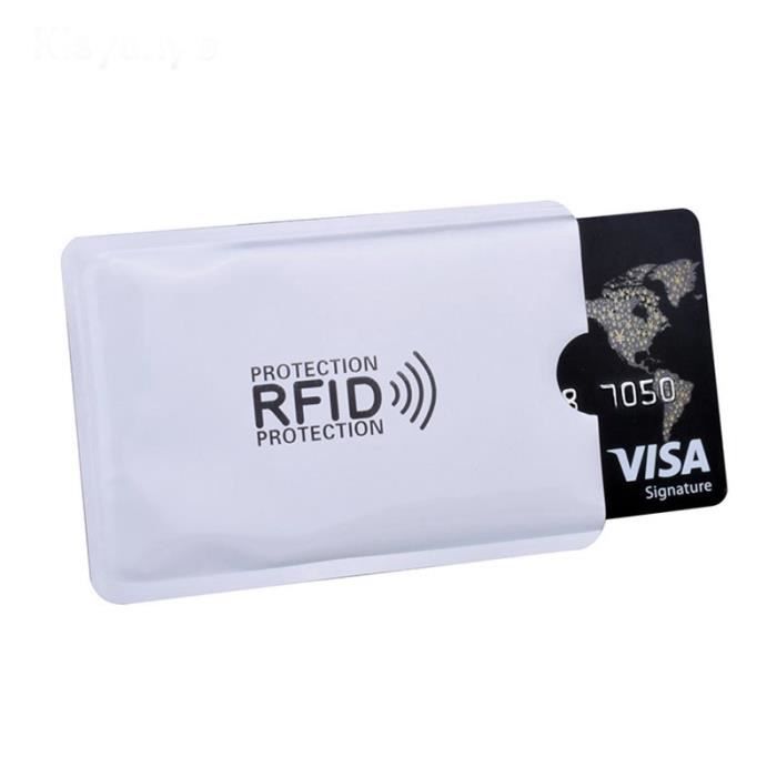 SHOP-STORY - Pochette Étui de Protection Anti RFID pour Protéger et Sécuriser vos Cartes Bancaire du Piratage et des Fraudes