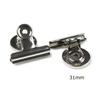 1Box/12Pcs Metal Round Fridge Magnetic Stickers Clips Fridge Wall Memo Note Message Magnet Clamp Holder Whiteboard Magnet Tools