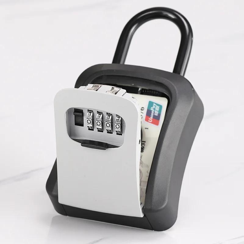 1Pc Password Key Box Outdoor Key Safe Lock Box Decoration Key Code Box Key Storage Lock Box Wall Mounted Password Box