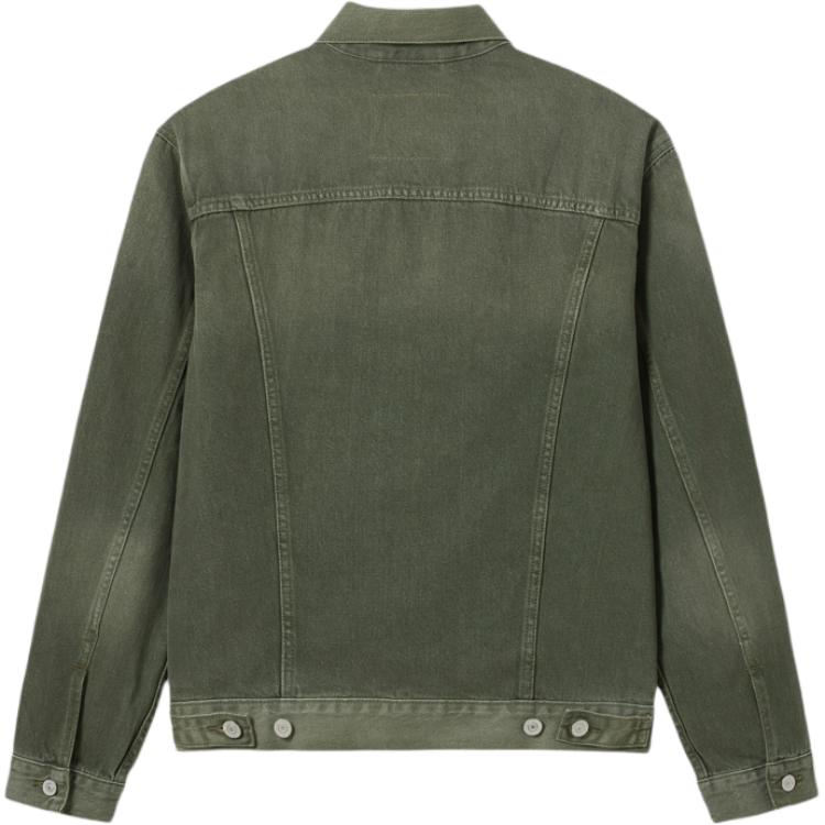 Levis Denim Wanderer Series FW24 Denim Wanderer Series Lapel Loose Straight Long Sleeve Denim Jacket Men Jackets Green 0015E-0008