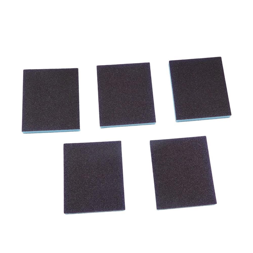 5pcs Washable Grit Sanding Sponge Polishing Pad Abrasive Sponge  Metal Wood Polishing