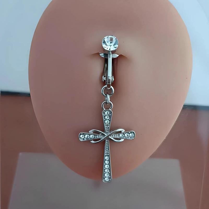 No Piercing Belly Button Clamp Easy To Wear Navel Rings Comfortable Women Body Adornment For Parties And Daily Wear