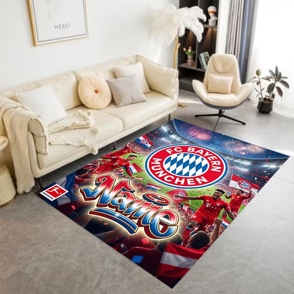 Bayern Munich Galaxy Artwork Carpet Suitable for Playrooms Game Room Dormitory Balcony Antislip Carpet Anime Office Decor