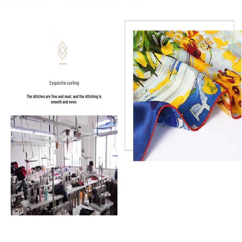 Sunflower Mulberry Silk Scarf