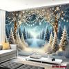 1Pcs Winter Wonderland Snow Decoration Background Winter Backdrop Decorations For Photo Studio Photo Booth Christmas