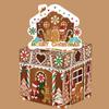 Christmas Man Gingerbread Gift Box With Paper Material For Holiday Giving Gift