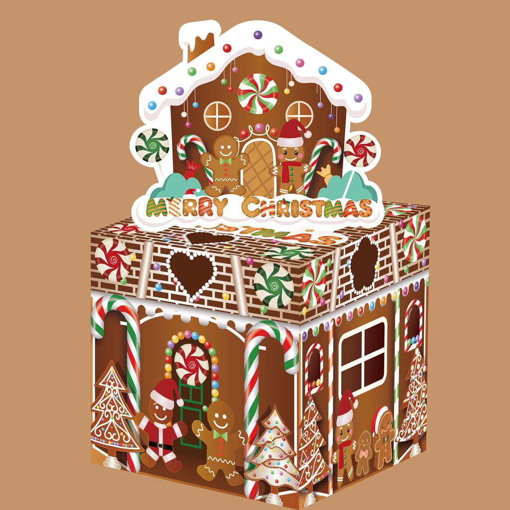Christmas Man Gingerbread Gift Box With Paper Material For Holiday Giving Gift