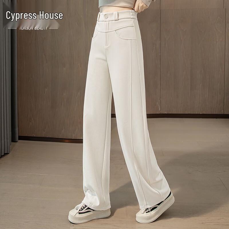 Women's Solid Color High-Waist Casual Pants