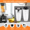For Ninja Replacement Parts 7 Fins Extractor Blades and 24OZ Ninja Blender Cup with Sealing Lid,for Nutri Ninja Auto IQ