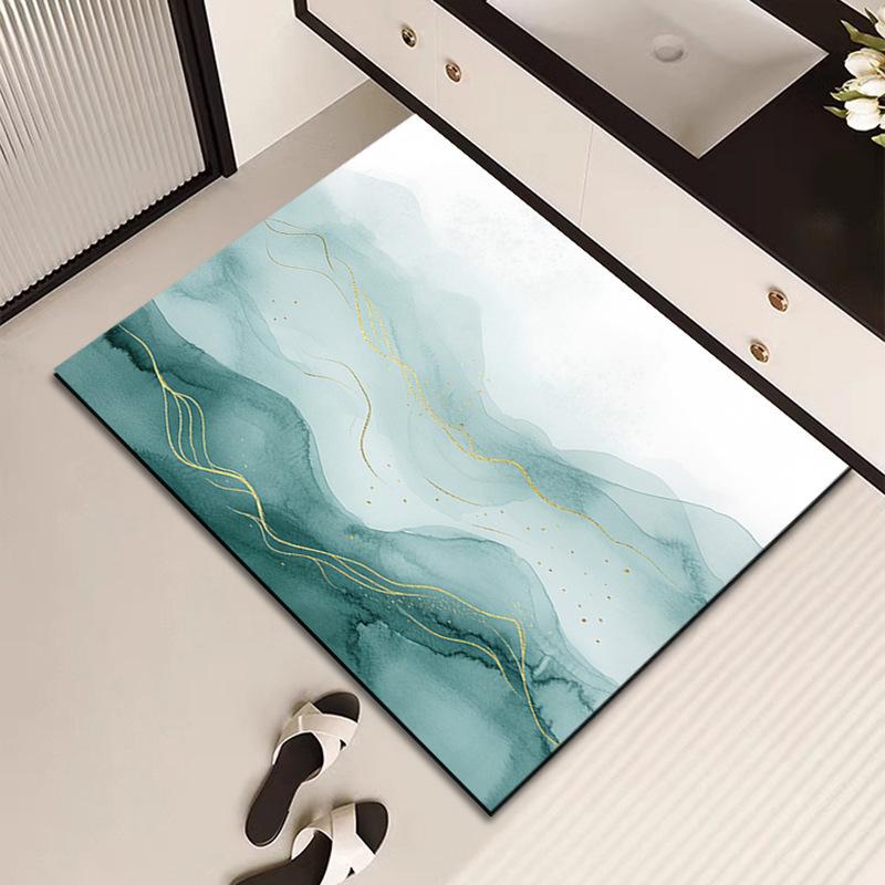 

Впитывающий коврик для пола в ванной комнате Коврик для унитаза Туалет с присоской для ног Туалет Туалет Быстросохнущий Коврик для грязных ног в душевой комнате 40 * 60CM Diatom Mud