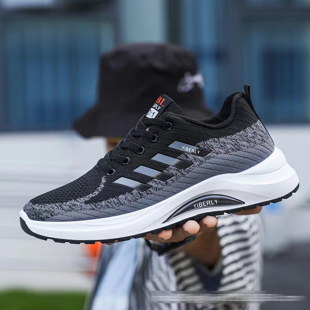 

Мужская обувь поставляет новые повседневные туфли 2025 года на осень и зиму, корейская версия, удобная спортивная обувь для бега на платформе для мужчин 39