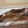 Acrylic Gap Board, Clear Countertop Kitchen Bathroom Organizer Transparent Nohole 45x5x15cm