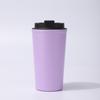 500ml Double Wall 304 Stainless Steel Coffee Cup, Leakproof Flip Lid Vacuum Insulated Travel Mug for Office Car Daily Use