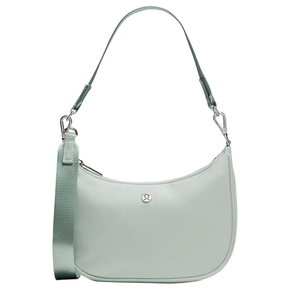 Lululemon City Essentials 3L Brand Logo Nylon Polyester Shoulder Bag Small Women bags Pelican LW9FR7S-027401 Pelican Color