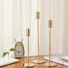 Iron Candle Holders Set 3Pieces French Type Elegant Candle Stands for Creative Inviting Space Decoration Elegant