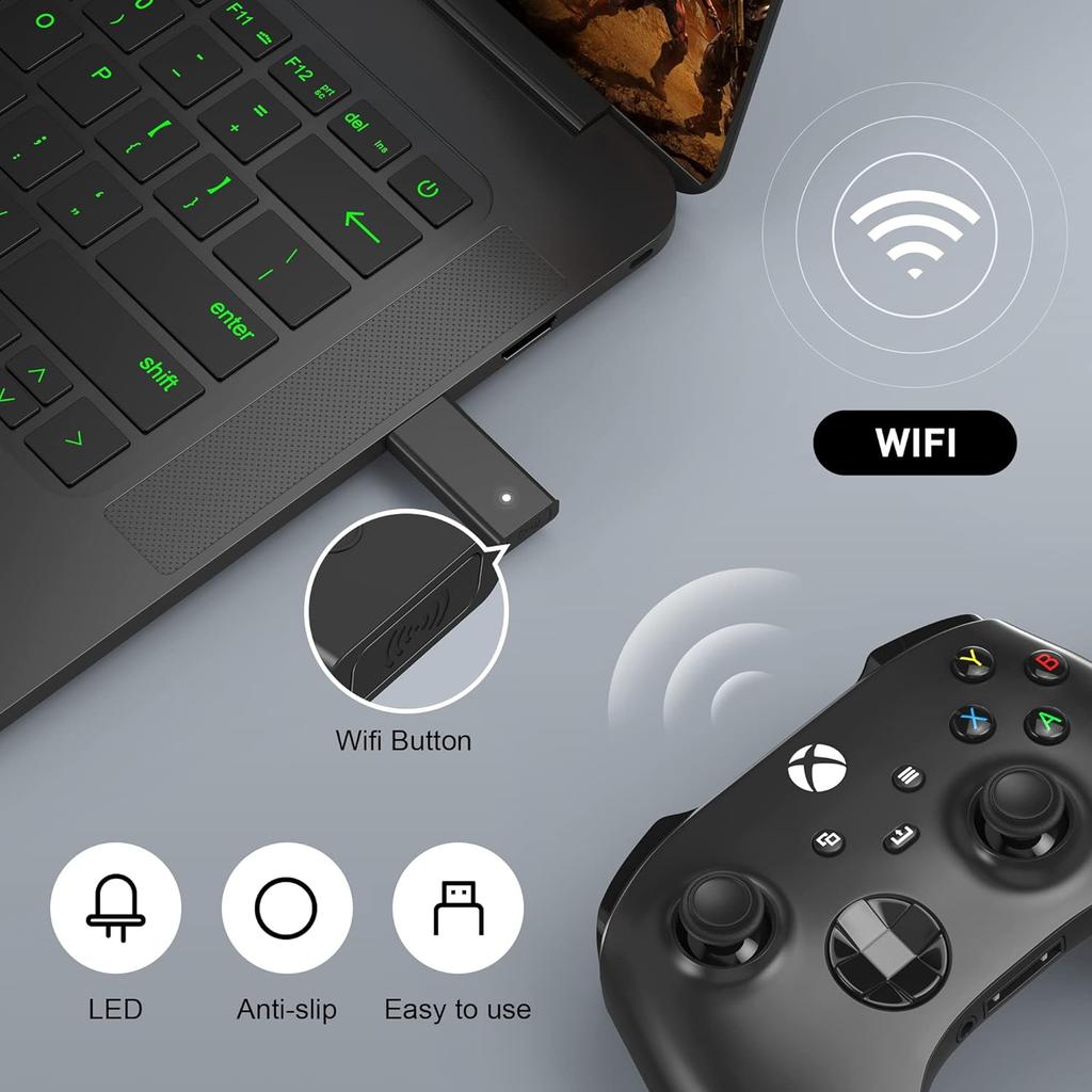 Dla Xbox One S X Elite Windows Bezprzewodowy Kontroler Odbiornik USB na PC Drugi Adapter USB
