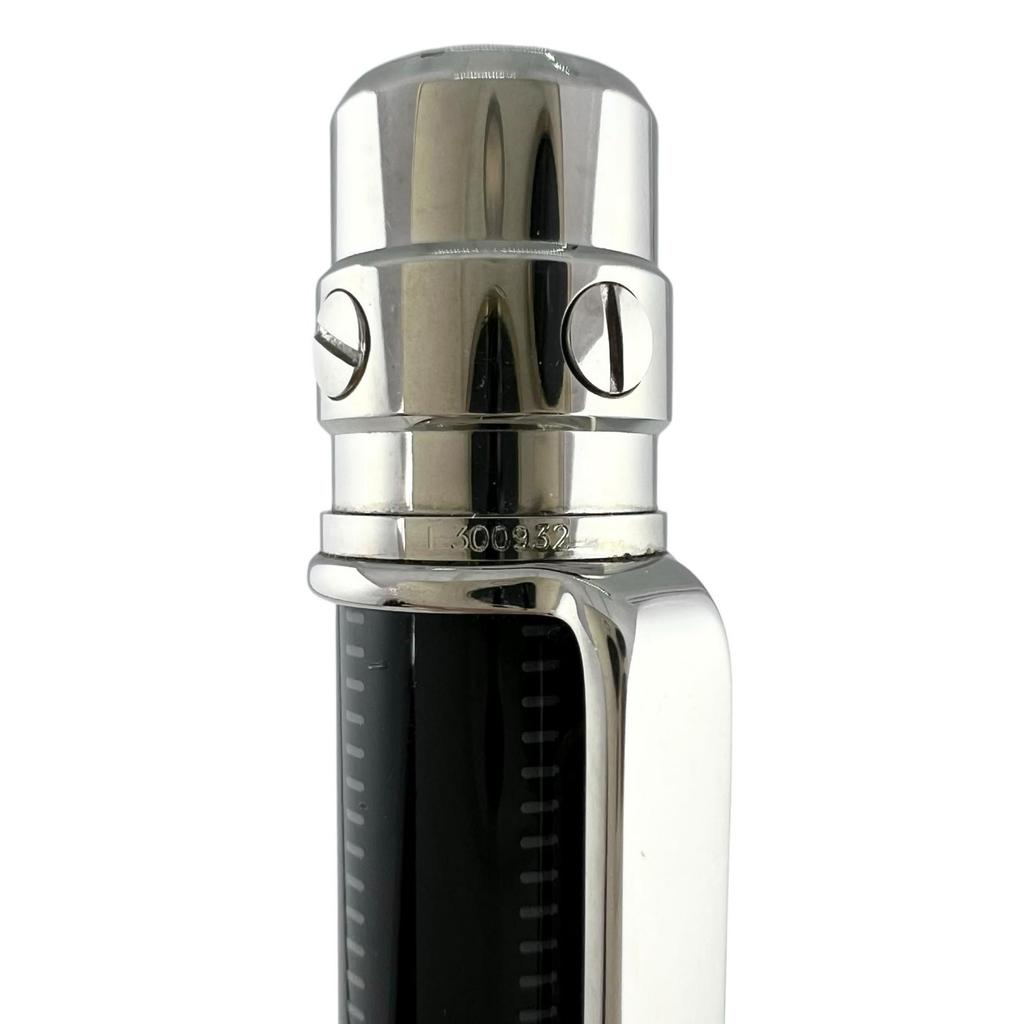 Very Good Cartier Ballpoint pen Santos Do Black Silver mens Used