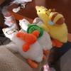 Crayfish Turtles Bees Duck Plush Keychain Fluffy Plush Cartoon Duck Keychain  Bag Hanging