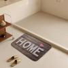 Funny Home Area Rug Washable Non Slip Soft Brown Welcome Patterned Front Doormat for Bathroom Home Entry Way Decoration