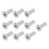10Pcs Stainless Steel Protector Sleeves High Tensile Strength Anti Fatigue Weatherproof Cable Railing Protector Sleeves