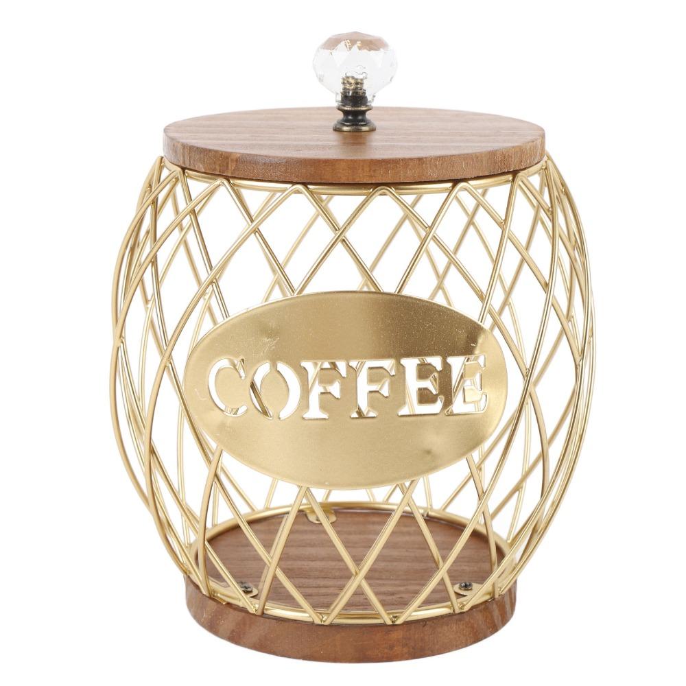 Wooden Base Coffee Pod Storage Fruit Shaped Coffee Pod Rack  Coffee Station
